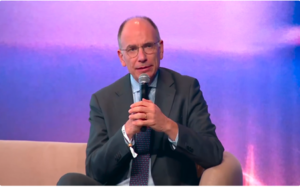Enrico Letta conferencias, speaker, Europe, future